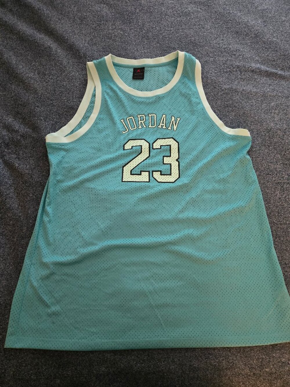 Nike Air Jordan 23 Basketball Jersey Vest XXL Blue Jumpman Loose Fit
